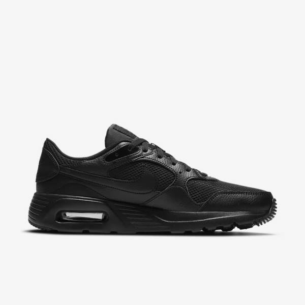 Men's Nike Air Max SC Sneakers Black | NK652DLN