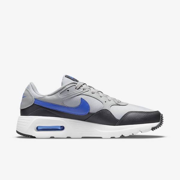 Men's Nike Air Max SC Sneakers Light Grey / Dark Grey / White / Royal | NK615EWX