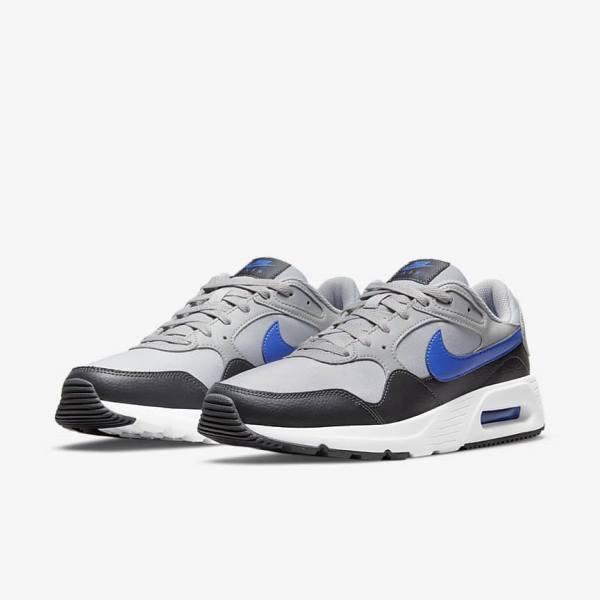 Men's Nike Air Max SC Sneakers Light Grey / Dark Grey / White / Royal | NK615EWX