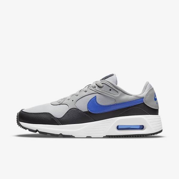 Men\'s Nike Air Max SC Sneakers Light Grey / Dark Grey / White / Royal | NK615EWX