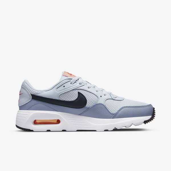 Men's Nike Air Max SC Sneakers Platinum / White / Black | NK642AVN