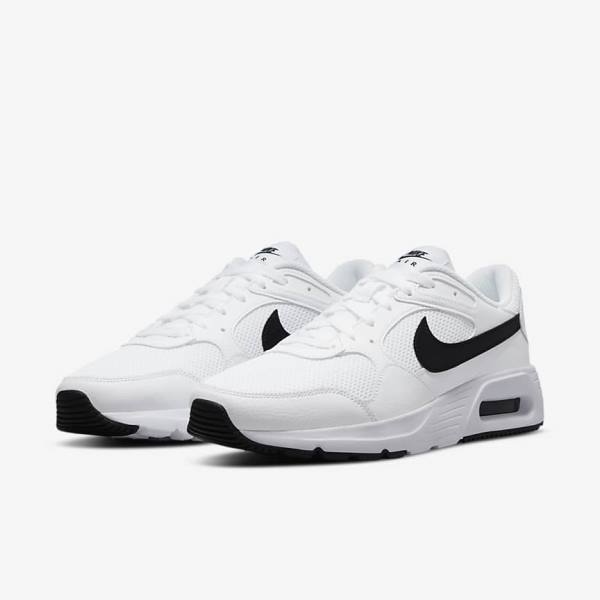 Men's Nike Air Max SC Sneakers White / Black | NK905SKN