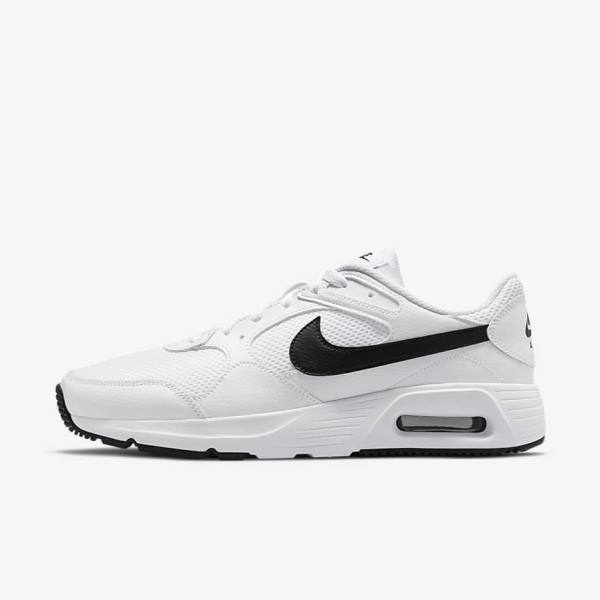 Men\'s Nike Air Max SC Sneakers White / Black | NK905SKN