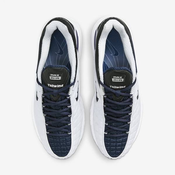 Men's Nike Air Max Tailwind V SP Sneakers White / Navy / Black / Navy | NK940BGP