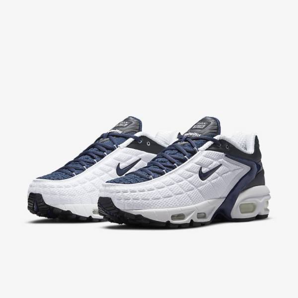 Men's Nike Air Max Tailwind V SP Sneakers White / Navy / Black / Navy | NK940BGP