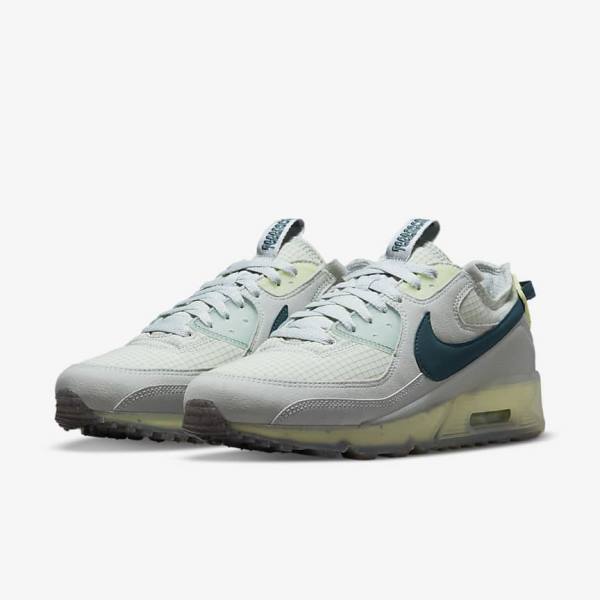 Men's Nike Air Max Terrascape 90 Sneakers Grey / Light Green / Dark Turquoise Green | NK856DSV