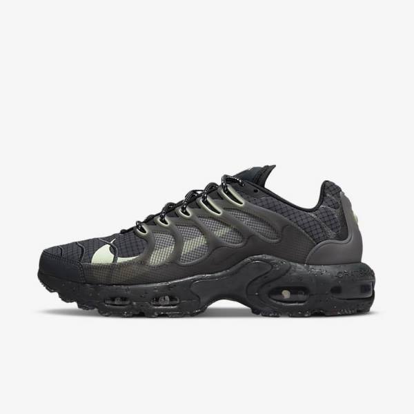 Men\'s Nike Air Max Terrascape Plus Sneakers Black / Dark Grey / Light Green | NK127ICS