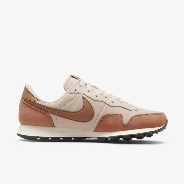 Men's Nike Air Pegasus 83 PRM Sneakers Khaki Grey / Khaki Rose / Light Brown / Red | NK702UDE