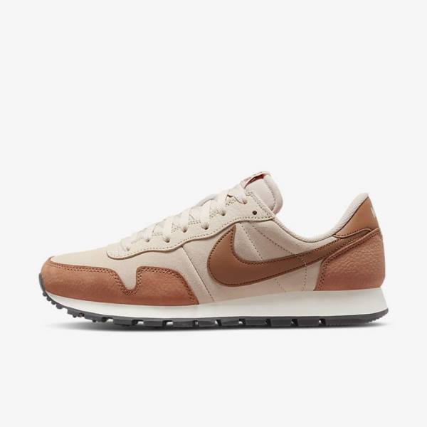 Men\'s Nike Air Pegasus 83 PRM Sneakers Khaki Grey / Khaki Rose / Light Brown / Red | NK702UDE