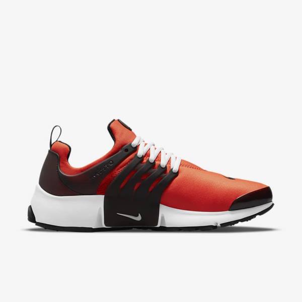 Men's Nike Air Presto Sneakers Orange / White / Black | NK684NRB