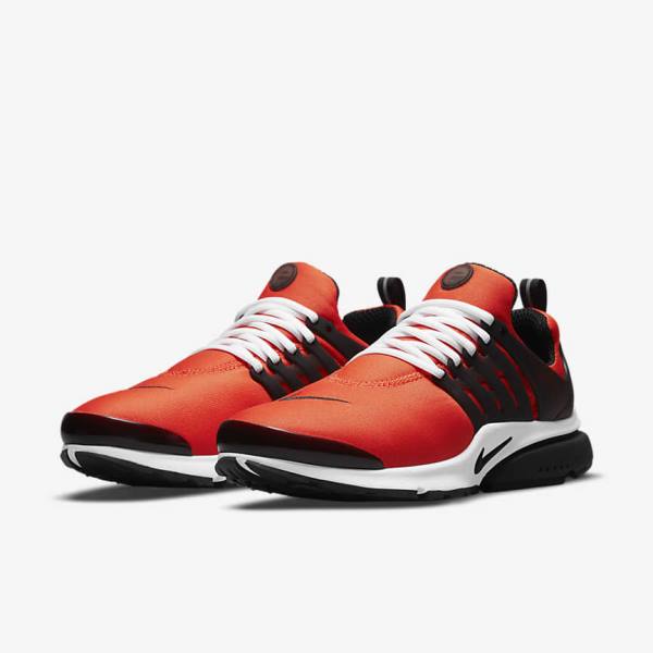 Men's Nike Air Presto Sneakers Orange / White / Black | NK684NRB