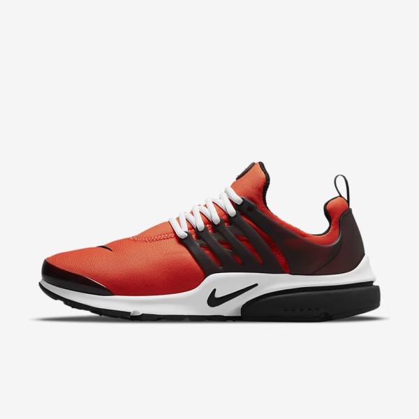 Men\'s Nike Air Presto Sneakers Orange / White / Black | NK684NRB