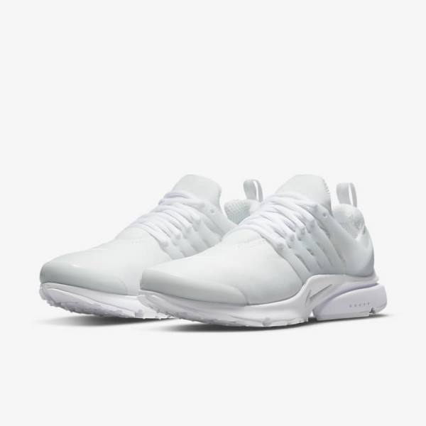 Men's Nike Air Presto Sneakers White / Platinum | NK024RQP