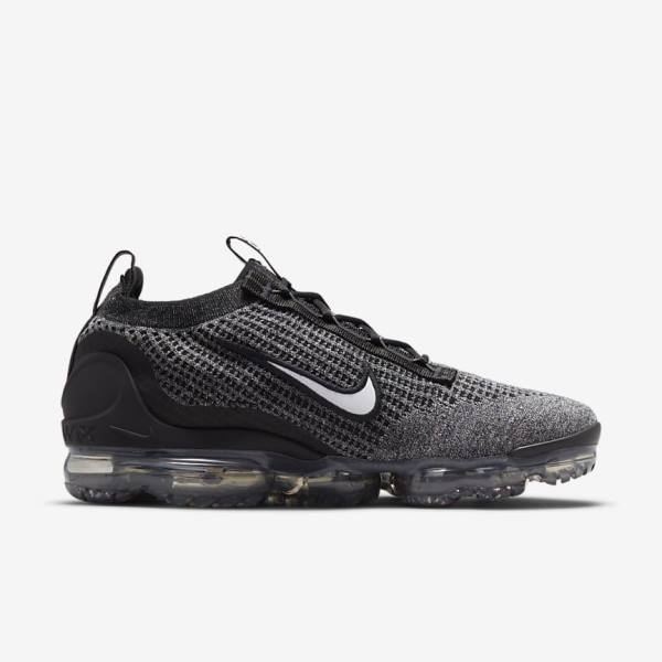 Men's Nike Air VaporMax 2021 FK Sneakers Black / White / Dark Grey / Black | NK043JZP