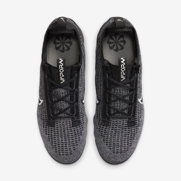 Men's Nike Air VaporMax 2021 FK Sneakers Black / White / Dark Grey / Black | NK043JZP