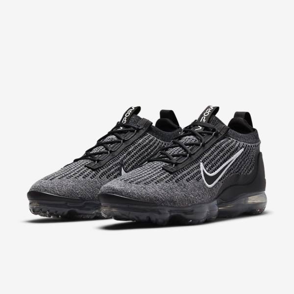 Men's Nike Air VaporMax 2021 FK Sneakers Black / White / Dark Grey / Black | NK043JZP