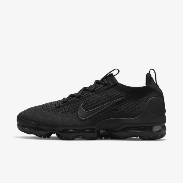 Men\'s Nike Air VaporMax 2021 FK Sneakers Black / Dark Grey | NK791VAF