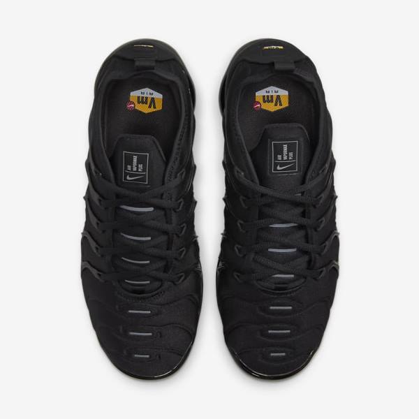 Men's Nike Air VaporMax Plus Sneakers Black / Dark Grey | NK456FDX