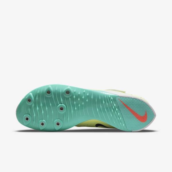 Men's Nike Air Zoom LJ Elite Athletics Jumping Spikes Running Shoes Turquoise / Orange | NK265TBS