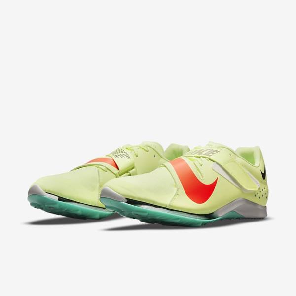 Men's Nike Air Zoom LJ Elite Athletics Jumping Spikes Running Shoes Turquoise / Orange | NK265TBS