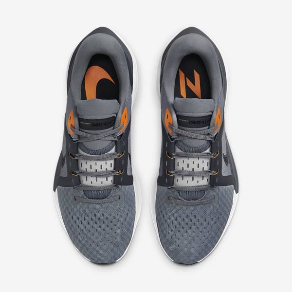 Men's Nike Air Zoom Vomero 16 Road Running Shoes Grey / Dark Grey / Black | NK548QKU