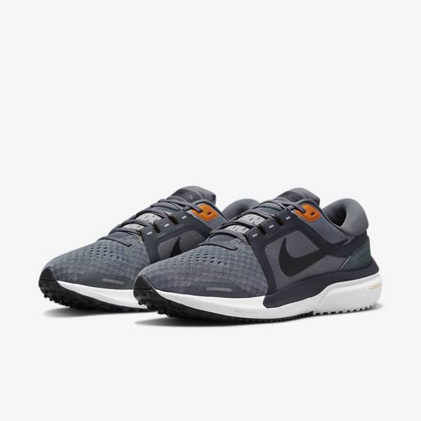 Men's Nike Air Zoom Vomero 16 Road Running Shoes Grey / Dark Grey / Black | NK548QKU