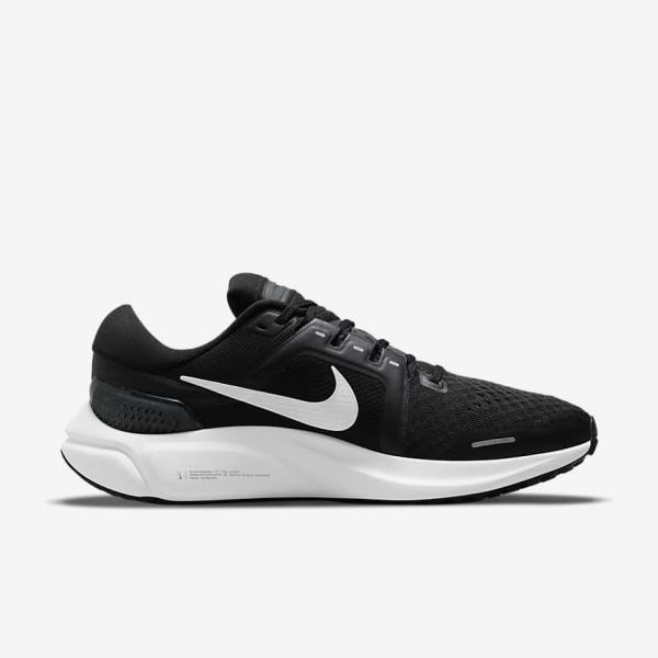 Men's Nike Air Zoom Vomero 16 Road Running Shoes Black / Dark Grey / White | NK623CJZ