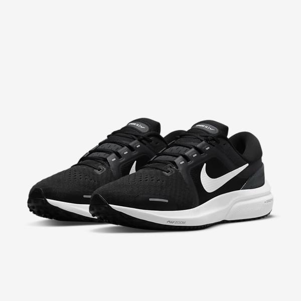 Men's Nike Air Zoom Vomero 16 Road Running Shoes Black / Dark Grey / White | NK623CJZ