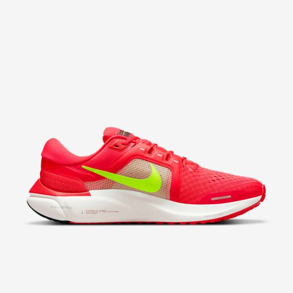 Men's Nike Air Zoom Vomero 16 Road Running Shoes Red / White | NK754UJS