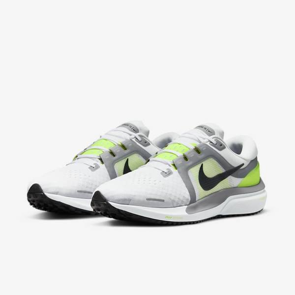 Men's Nike Air Zoom Vomero 16 Running Shoes White / Grey / Black | NK750AUV