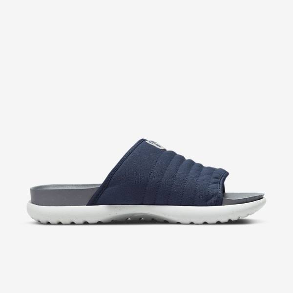 Men's Nike Asuna 2 Next Nature Slides Navy / Grey / Dark Grey / Navy | NK513IXK