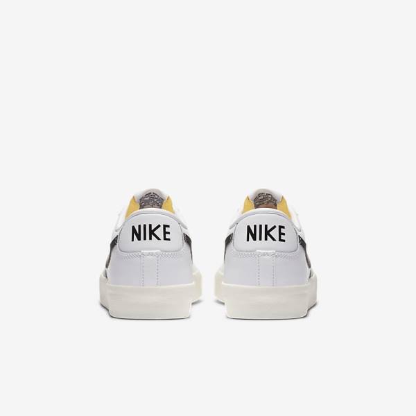 Men's Nike Blazer Low 77 Vintage Sneakers White / Black | NK578PFR