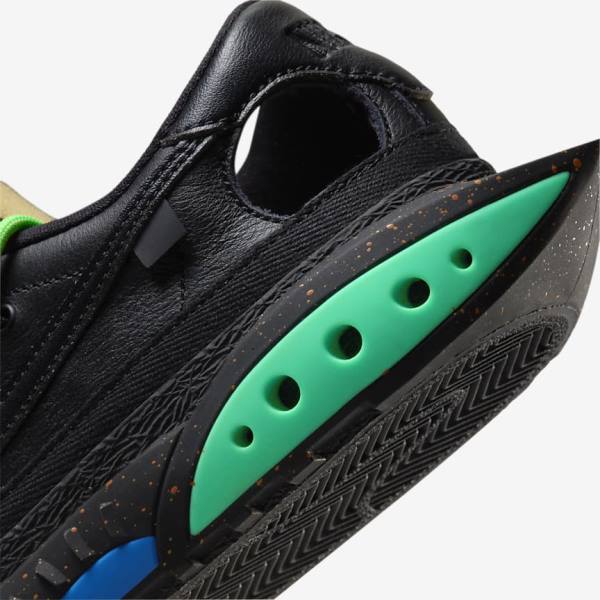 Men's Nike Blazer Low 77 x Off-White™ Sneakers Black / Green / Black | NK576BXL