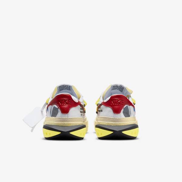 Men's Nike Blazer Low 77 x Off-White™ Sneakers White / Yellow / Khaki / Red | NK703NKI