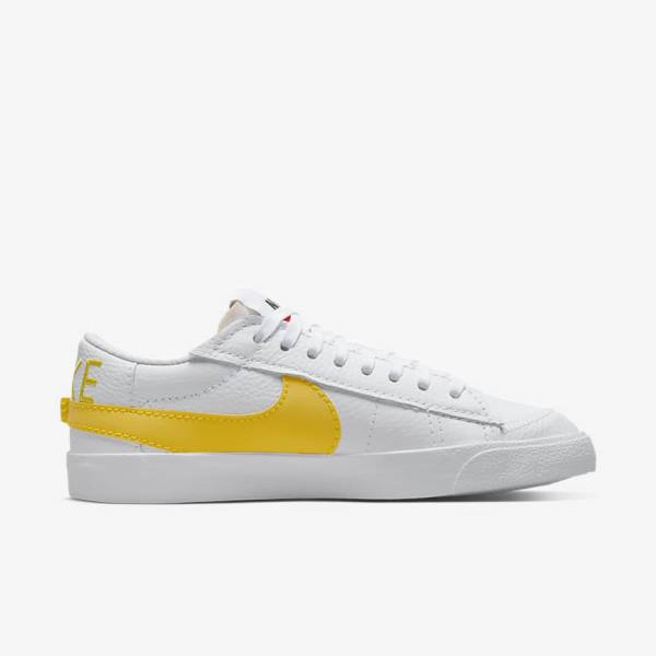 Men's Nike Blazer Low Jumbo Sneakers White / Black / Orange | NK397VSX