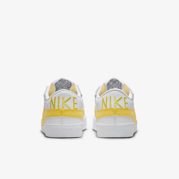 Men's Nike Blazer Low Jumbo Sneakers White / Black / Orange | NK397VSX