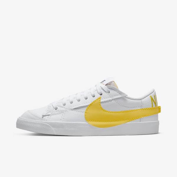 Men\'s Nike Blazer Low Jumbo Sneakers White / Black / Orange | NK397VSX