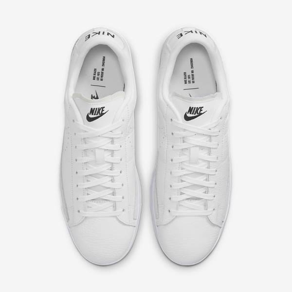 Men's Nike Blazer Low X Sneakers White / Light Brown / Black | NK287AYH