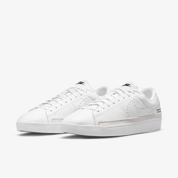 Men's Nike Blazer Low X Sneakers White / Light Brown / Black | NK287AYH