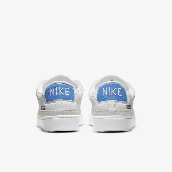 Men's Nike Blazer Low X Sneakers White / Light Blue / White | NK391NBA