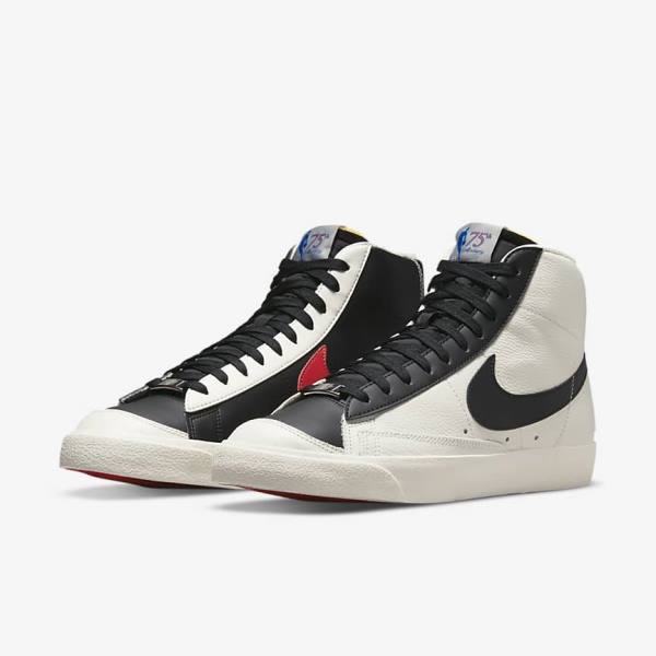 Men's Nike Blazer Mid 77 EMB Sneakers Red / Black | NK894AWZ