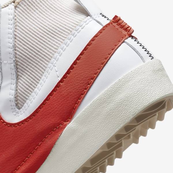 Men's Nike Blazer Mid 77 Jumbo Sneakers White / Red | NK708NIH