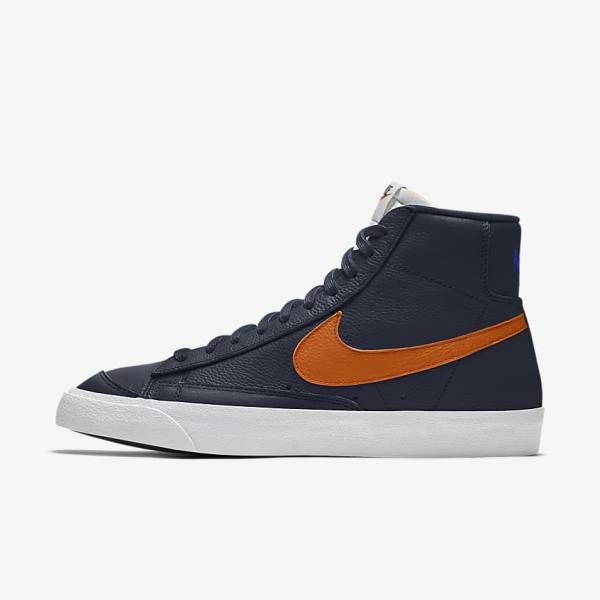 Men\'s Nike Blazer Mid By You Custom Sneakers Multicolor | NK198UKQ