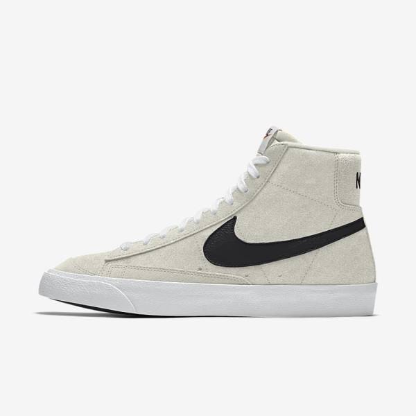 Men\'s Nike Blazer Mid By You Custom Sneakers Multicolor | NK698NWQ