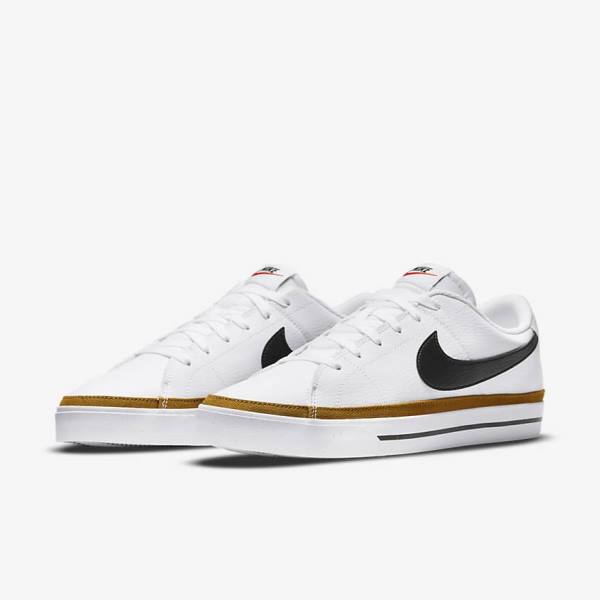 Men's Nike Court Legacy Sneakers White / Black | NK920YVI