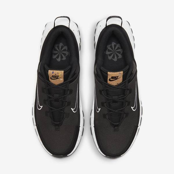 Men's Nike Crater Remixa Sneakers Black / Dark Grey / White | NK170OIR