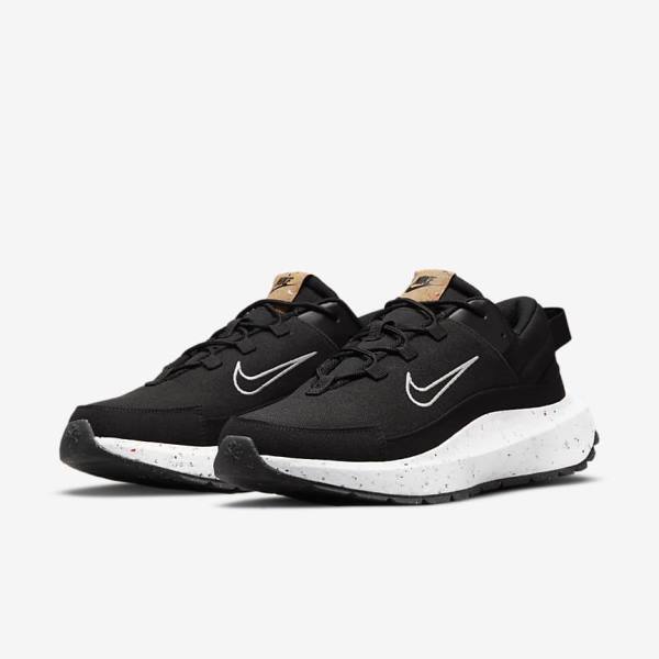 Men's Nike Crater Remixa Sneakers Black / Dark Grey / White | NK170OIR