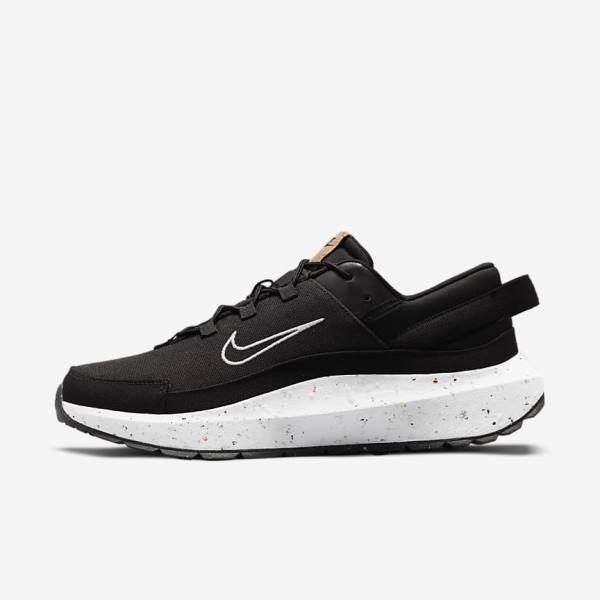 Men\'s Nike Crater Remixa Sneakers Black / Dark Grey / White | NK170OIR