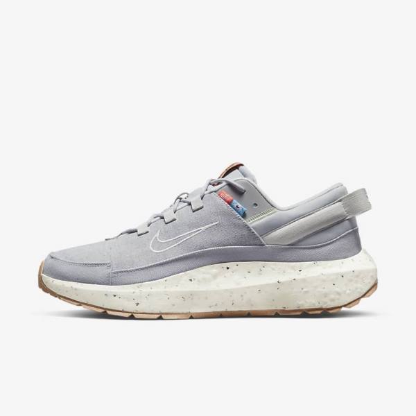 Men\'s Nike Crater Remixa Sneakers Grey / Brown | NK018CLK