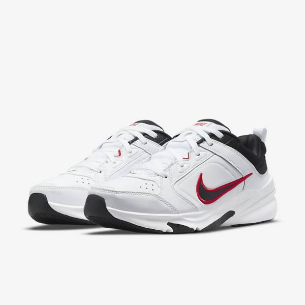 Men's Nike Defy All Day Training Shoes White / Red / Black | NK458GVS